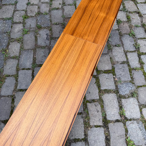 Sideboard Teak mit Vitrine & neuen Chromfüßen