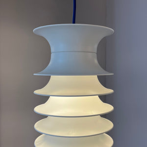 Lamellenlampe Strini weiß Kunststoff