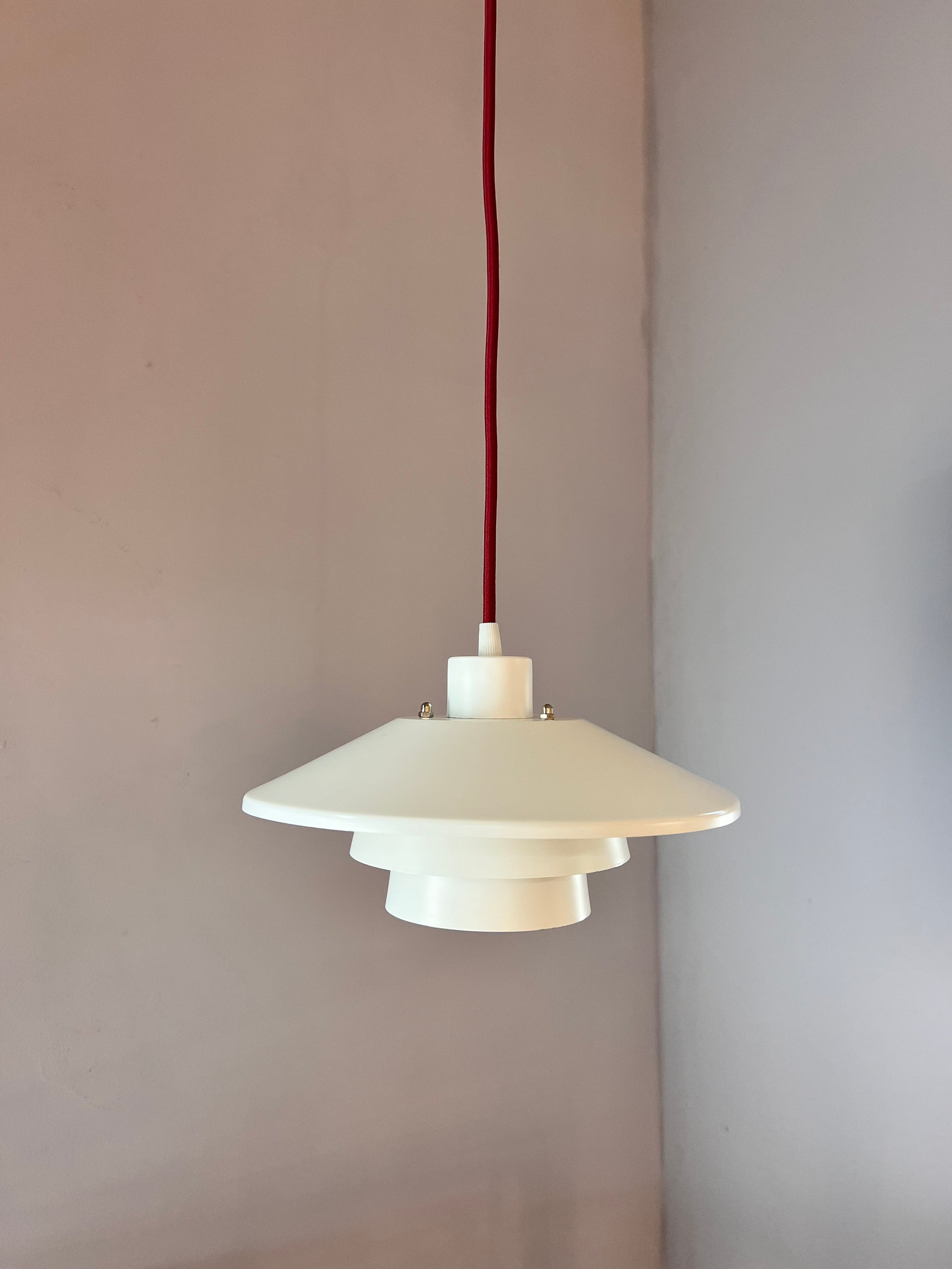 Lamellenlampe weiß