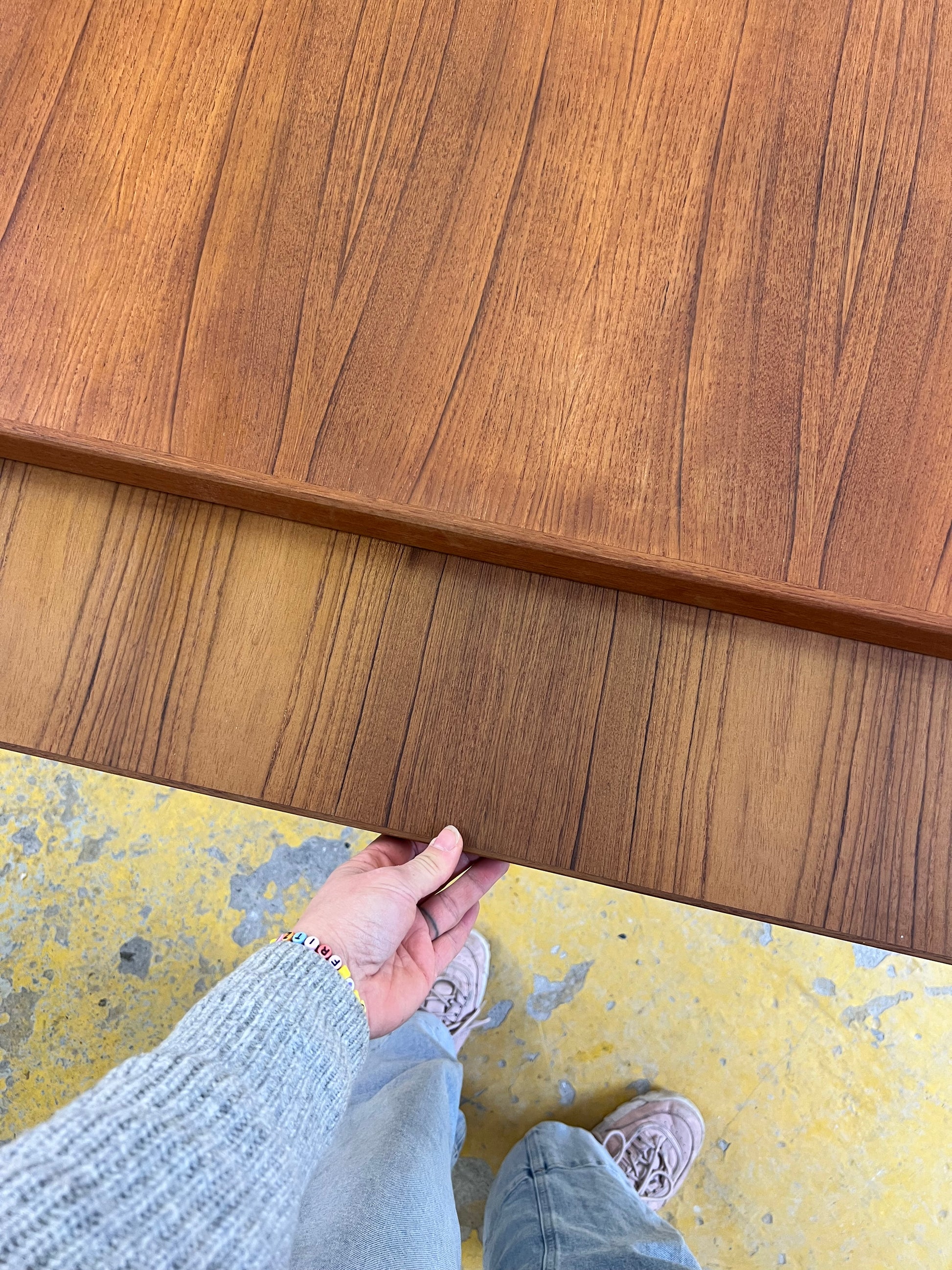 Ausziehbarer quadratischer Esstisch Teak von Vejle