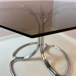 Esstisch Glas und Chrom