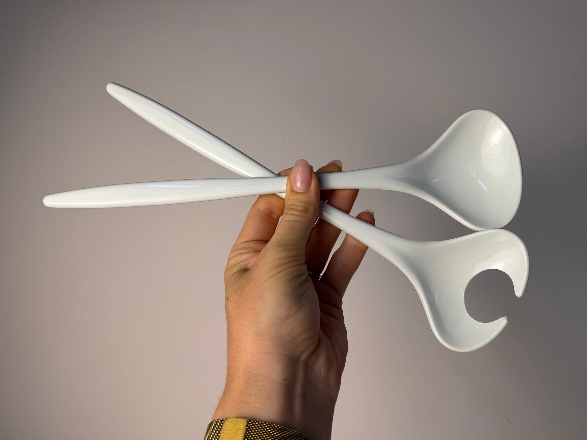 Salatbesteck Typ 2533/2534 weiß Melamin von Mepal