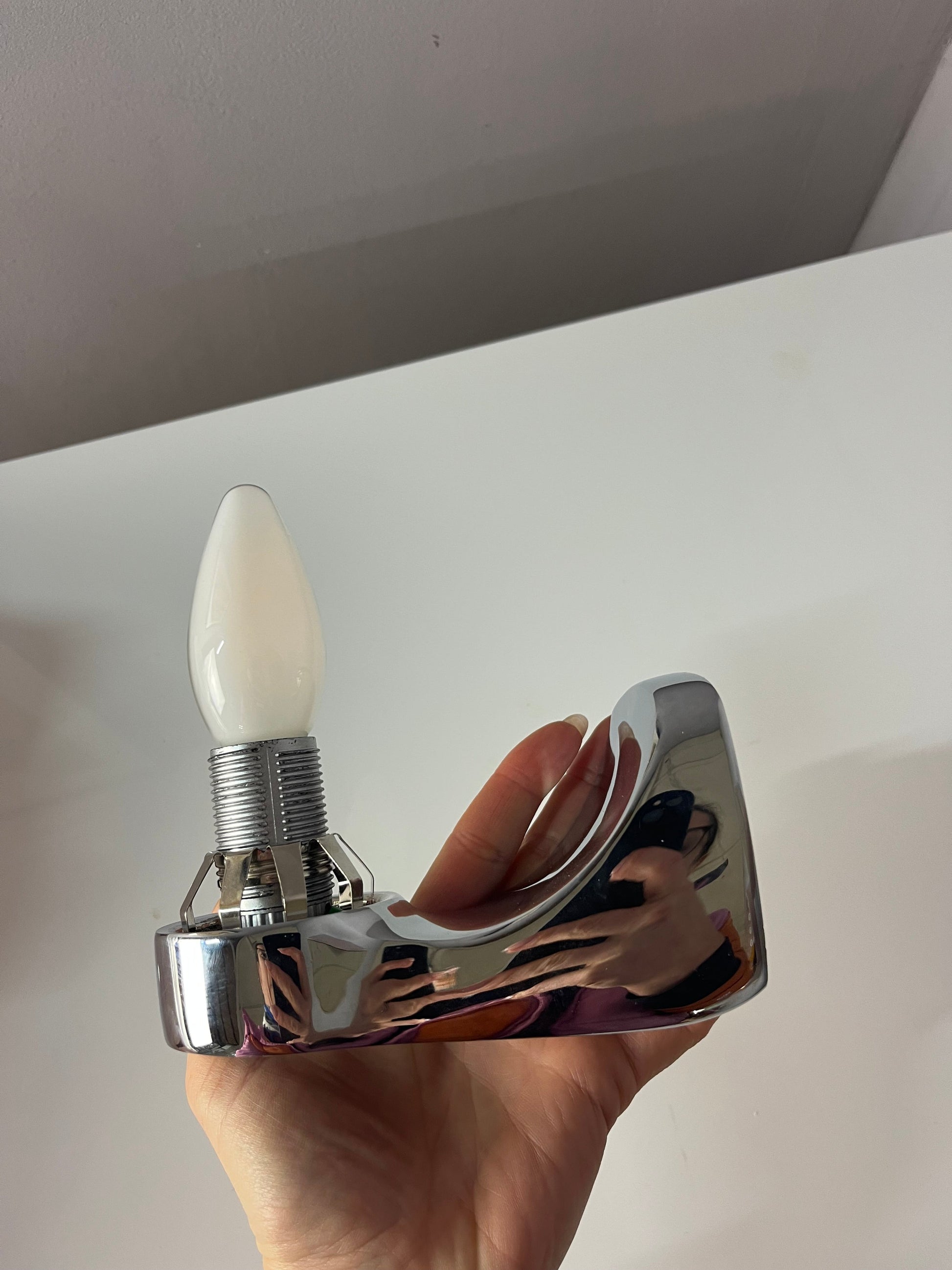 Wandlampe Einschlussglas Chrom von Novus in Originalverpackung