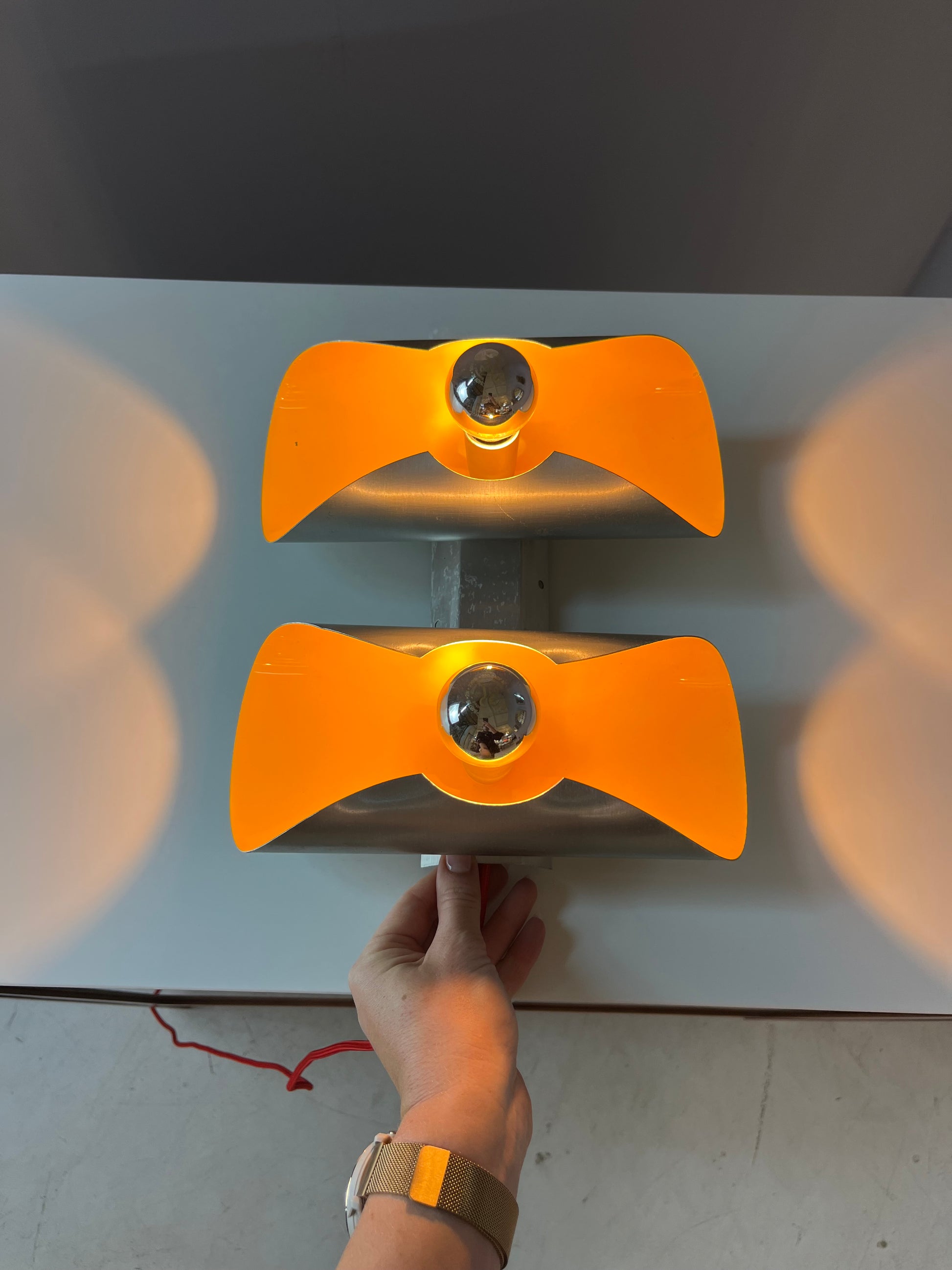Wandlampe gelb silber von Massive