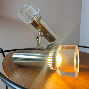 Set: 2x Wandlampe Chrom 70er