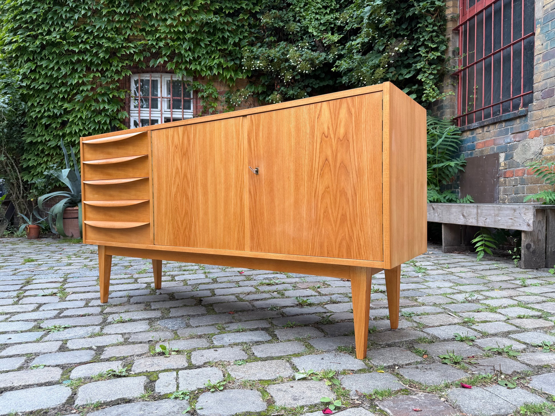 Sideboard Typ 602/K Esche von Franz Ehrlich für Hellerau