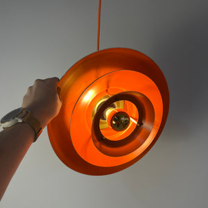 Lamellenlampe gold orange aus Dänemark