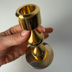 Kerzenständer 24 Karat vergoldet von Hugo Asmussen für Asmussen Design