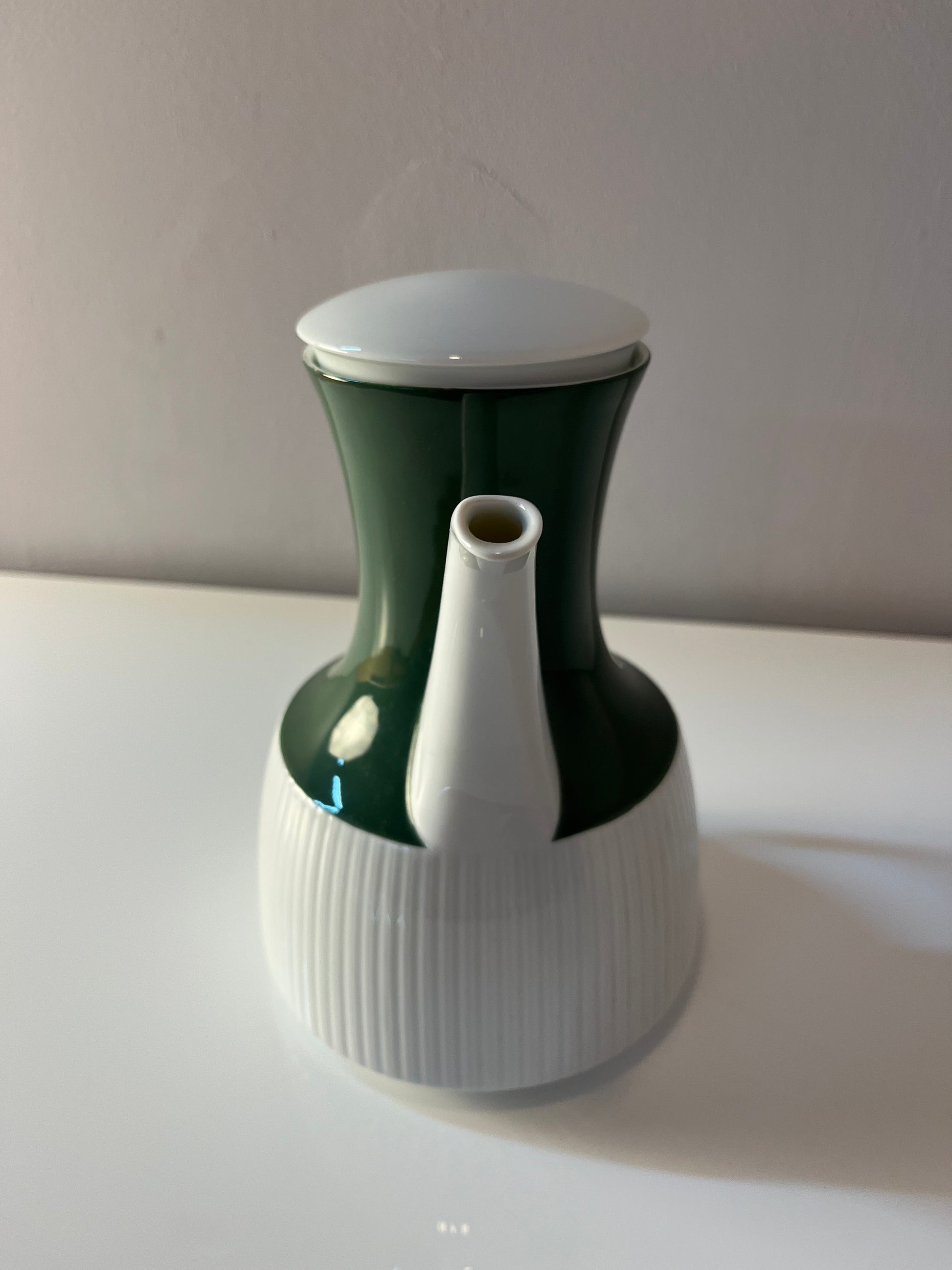 Kaffeekanne Modulation Secunda grün von Tapio Wirkkala für Rosenthal