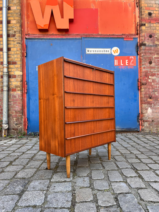 Kommode Teak mit durchgängigen Griffen