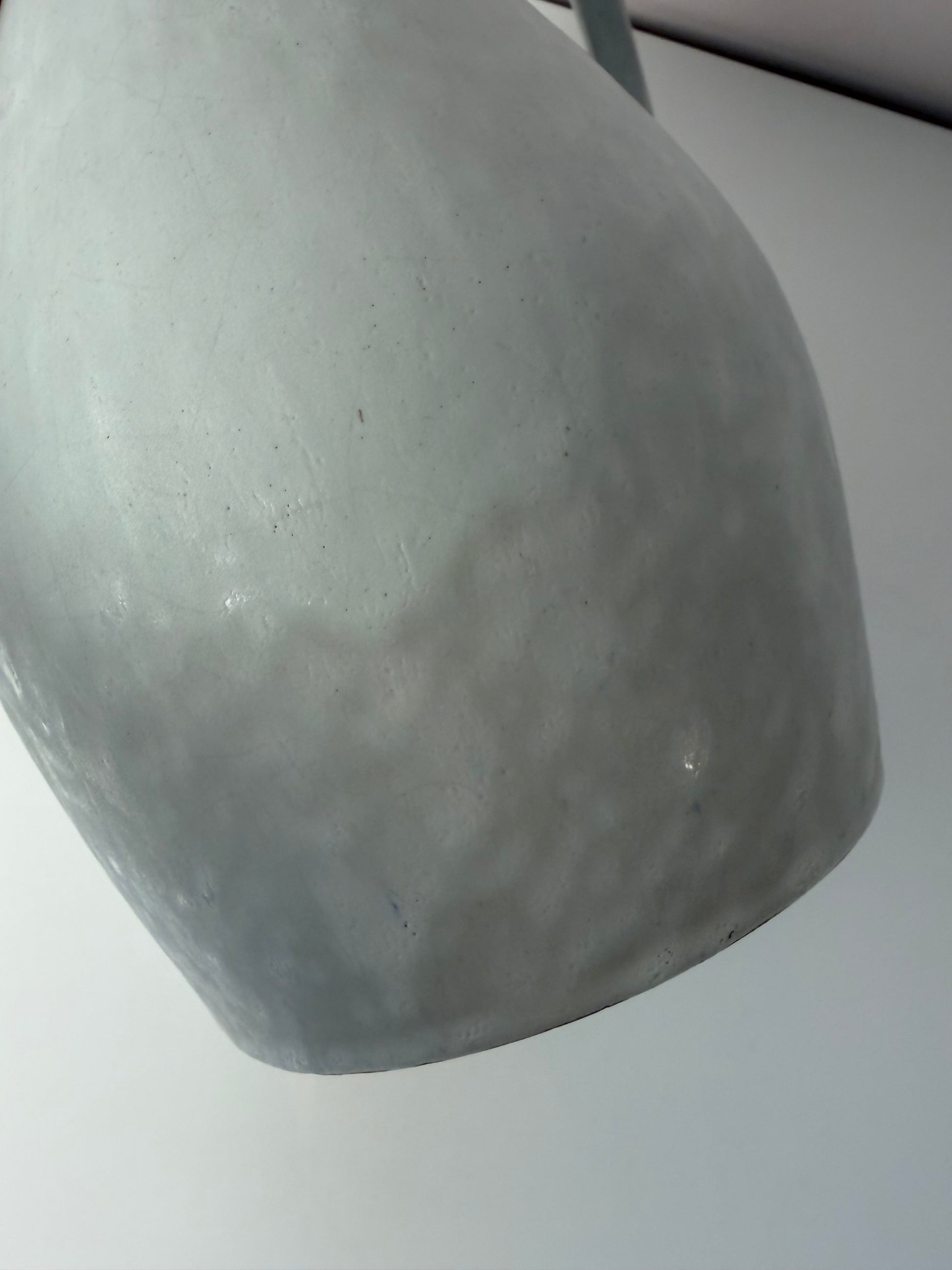 Set: Vase und Karaffe mintgrün weiß Keramik aus Westdeutschland