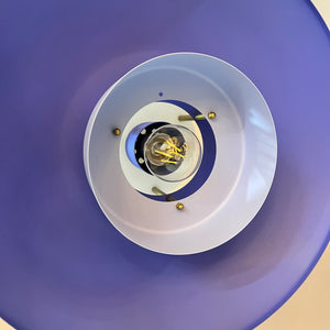 Lamellenlampe neu lackiert blau