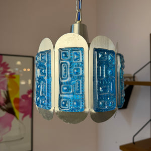 Hängelampe blau silber von Vitrika