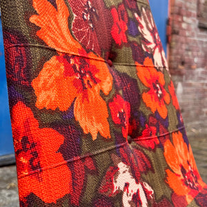 Set: 4x Drehstuhl rot floral von EKA Wohnmöbel