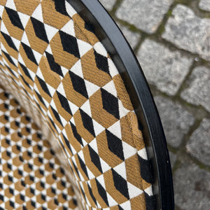 Sessel Mondi braun schwarz Chrom von Jouko Järvisalo für Inno Interior Oy - neu gepolstert