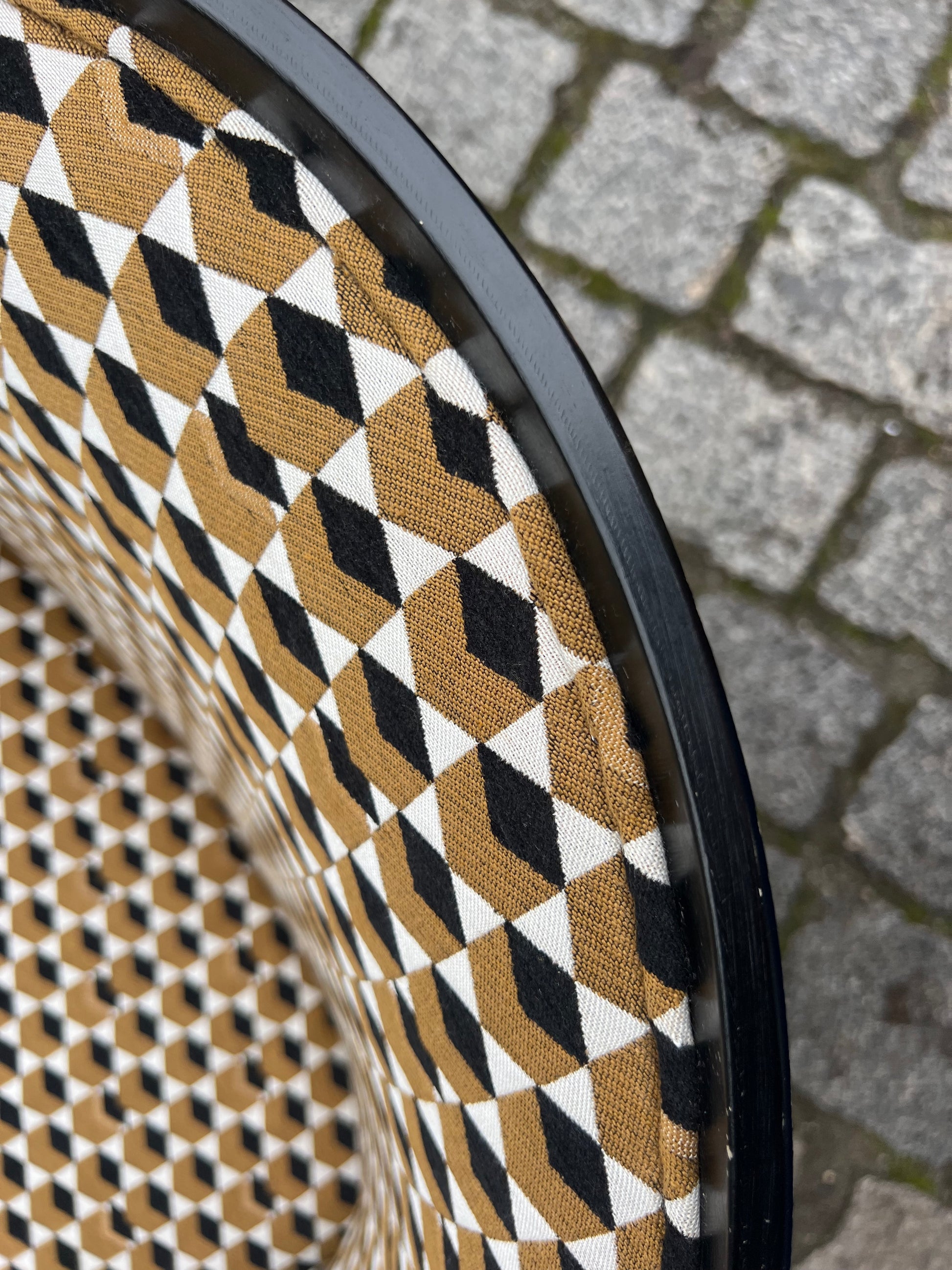 Sessel Mondi braun schwarz Chrom von Jouko Järvisalo für Inno Interior Oy - neu gepolstert