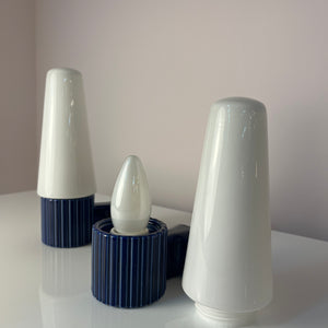 Set: 2x Wandlampe Modell 6020 blau von Sigvard Bernadotte für Ifö