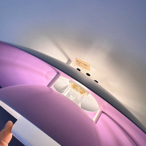 Lamellenlampe weiß lila von Formlight