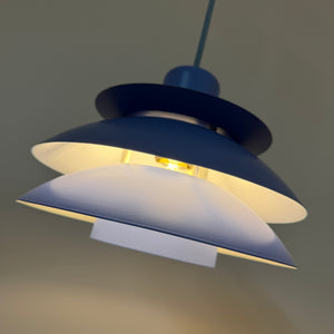 Lamellenlampe Typ 776 hellblau von Horn