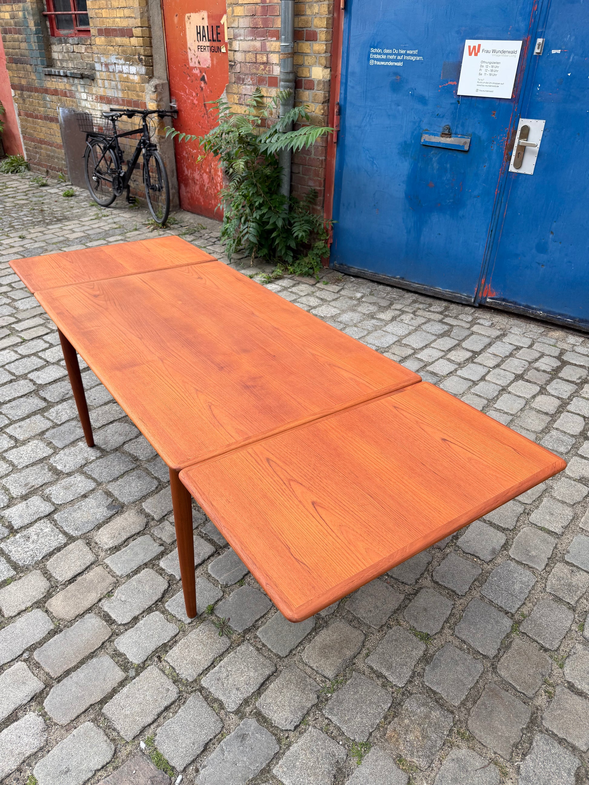 Ausziehbarer Esstisch Teak aus Dänemark