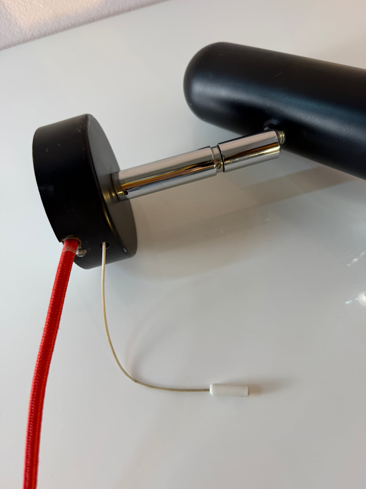 Wandlampe schwarz Chrom von Simon & Schelle (Sische)