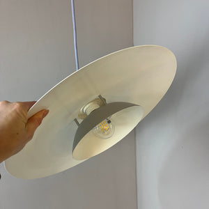 Lamellenlampe weiß silber von Design Light