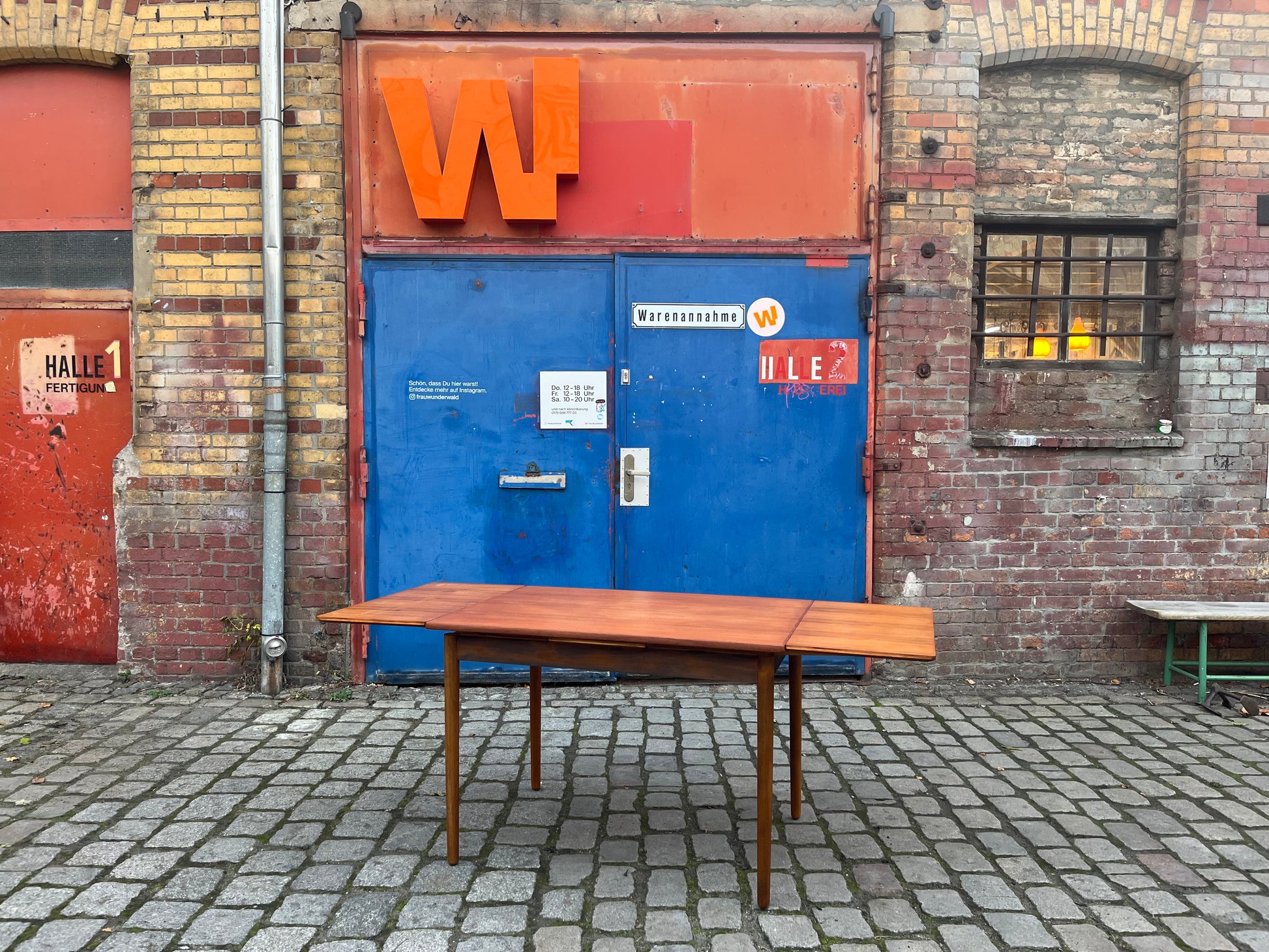 Esstisch Teak & Eiche ausziehbar aus Dänemark