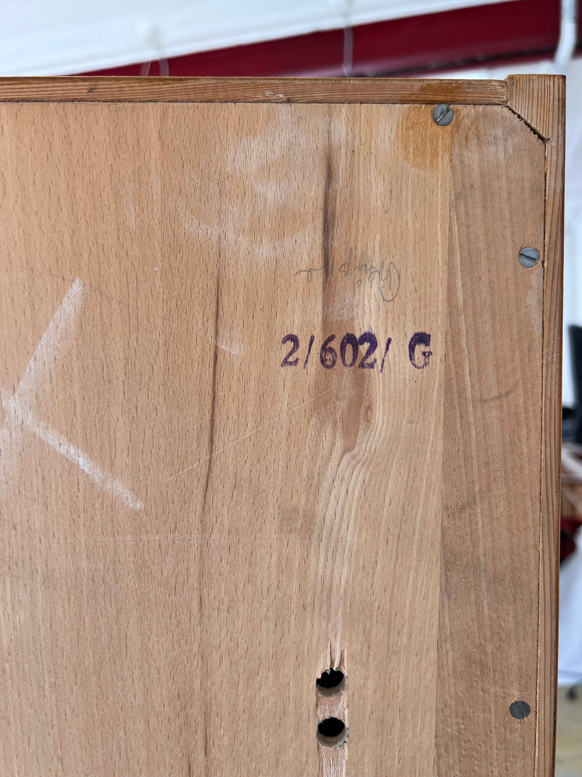 Highboard / Wohnzimmerschrank Typ 602/G Esche von Hellerau aus 1959