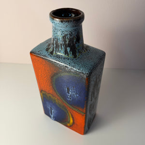 Vase 281-30 Fat Lava blau rot von on Scheurich West Germany