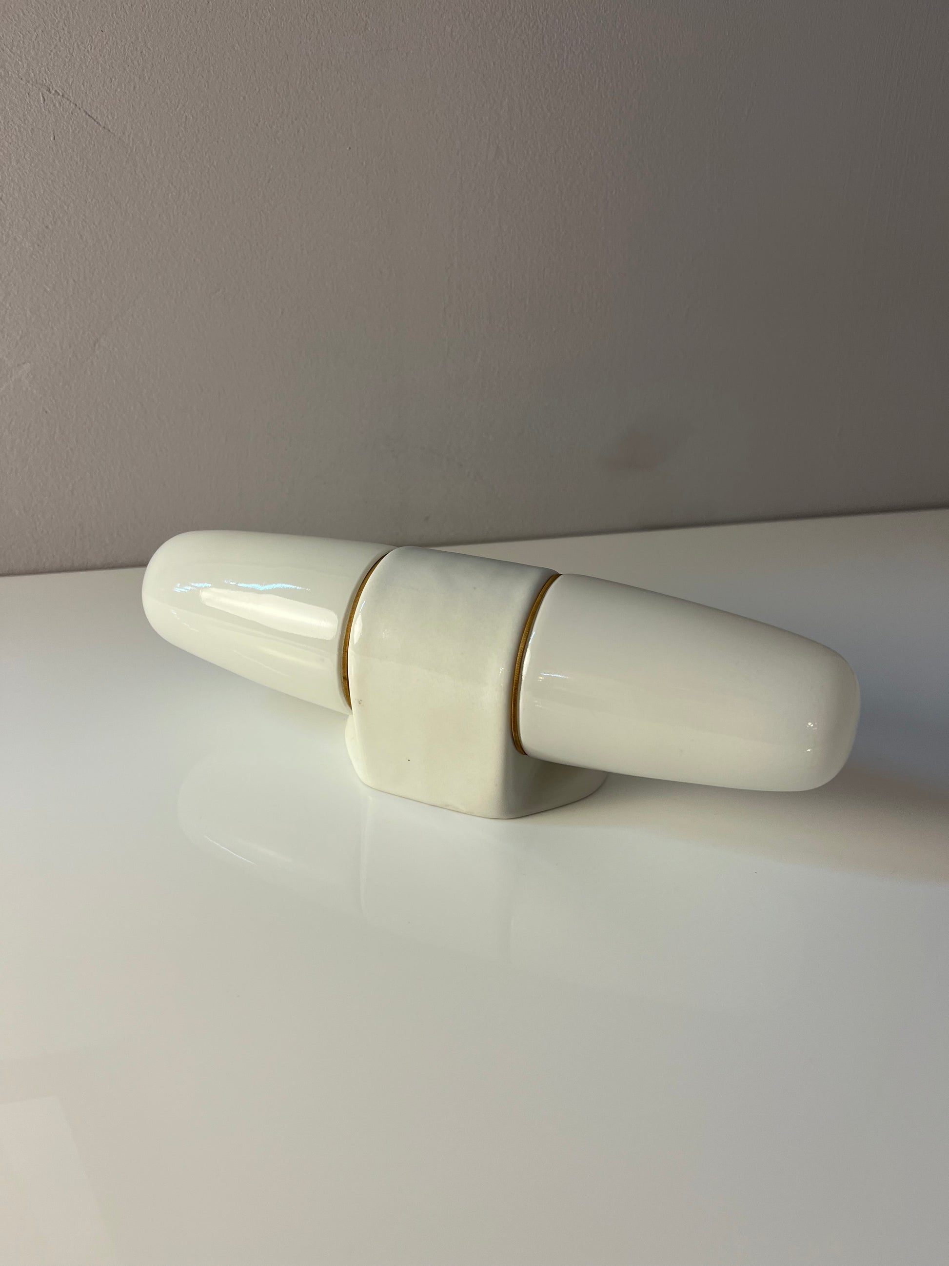 Wandlampe Modell 6068 weiß von Wilhelm Wagenfeld für Lindner