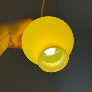 Hängelampe gelb Glas von Holmegaard