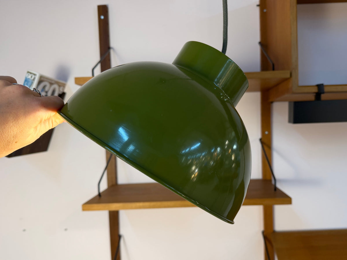 Bunkerlampe oliv aus Dänemark