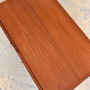 Kommode Teak mit Flügeltüren & neuen Chromfüßen von H. W. Klein für Bramin