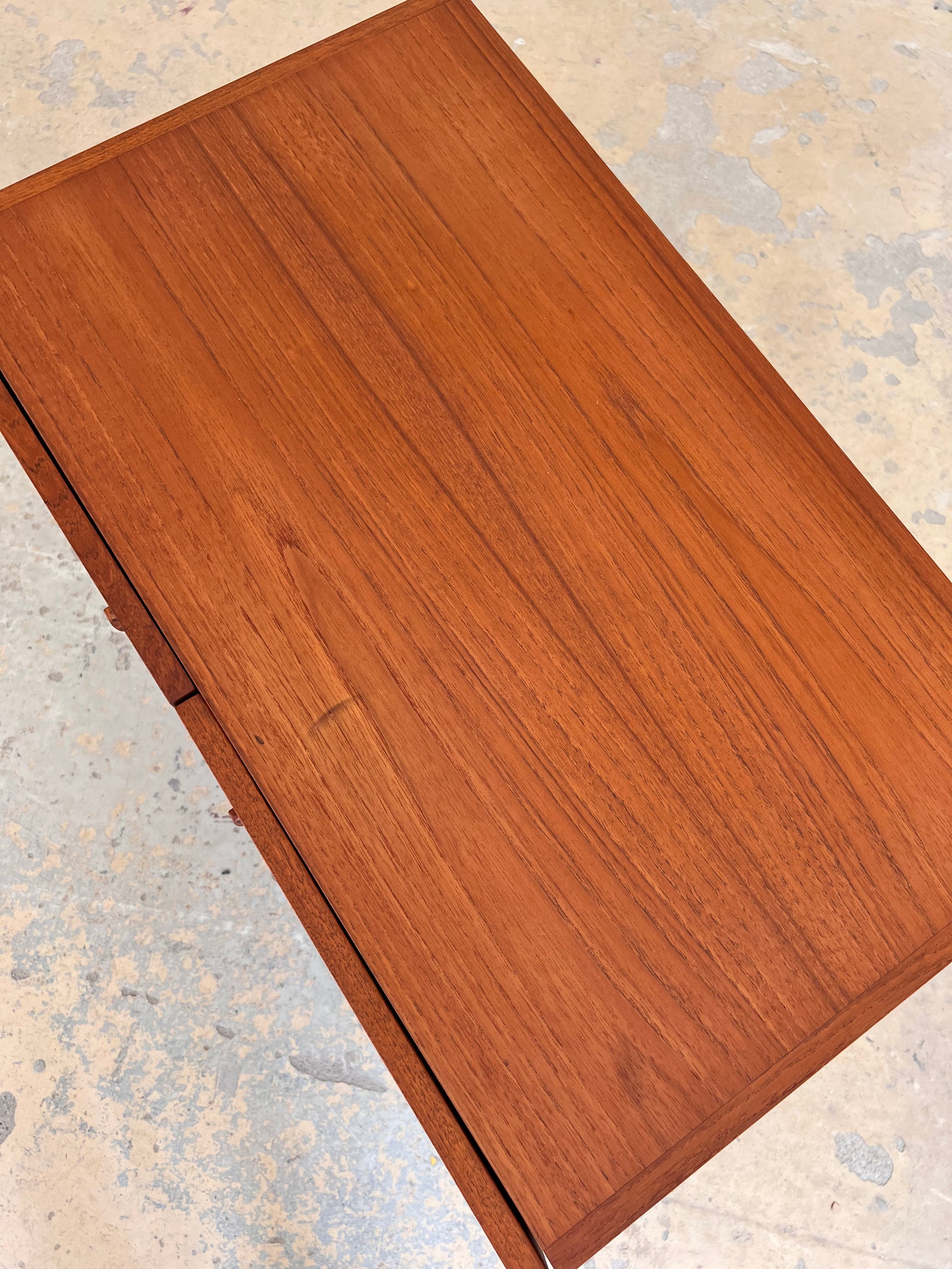 Kommode Teak mit Flügeltüren & neuen Chromfüßen von H. W. Klein für Bramin