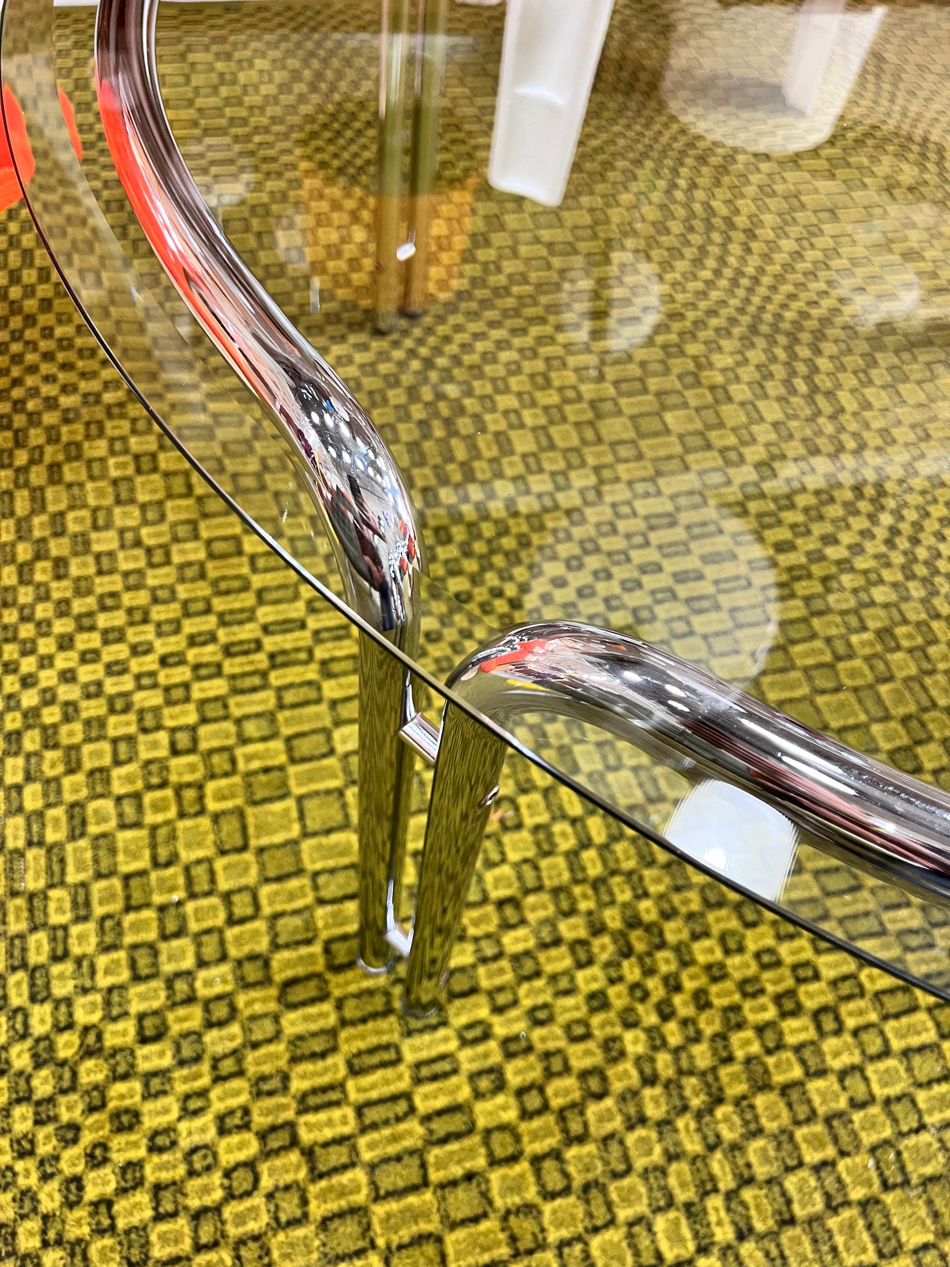 Couchtisch Glas & Chrom