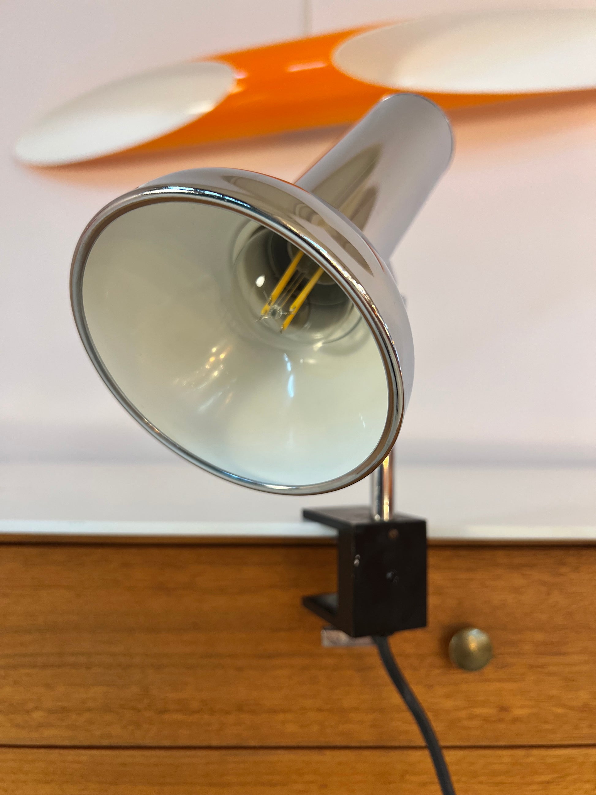 Klemmlampe Chrom von Cosack