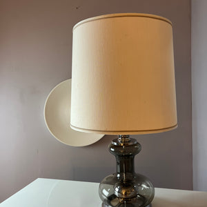 Tischlampe Rauchglas