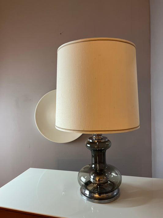 Tischlampe Rauchglas