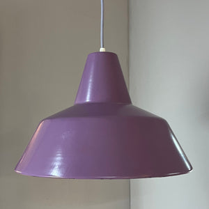 Industrielampe lila Metall