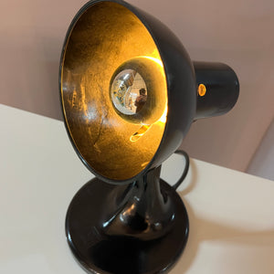 Tischlampe schwarz Bakelit von PGH