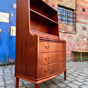 Bücherregal mit Sekretär und Kommode Teak Dänemark