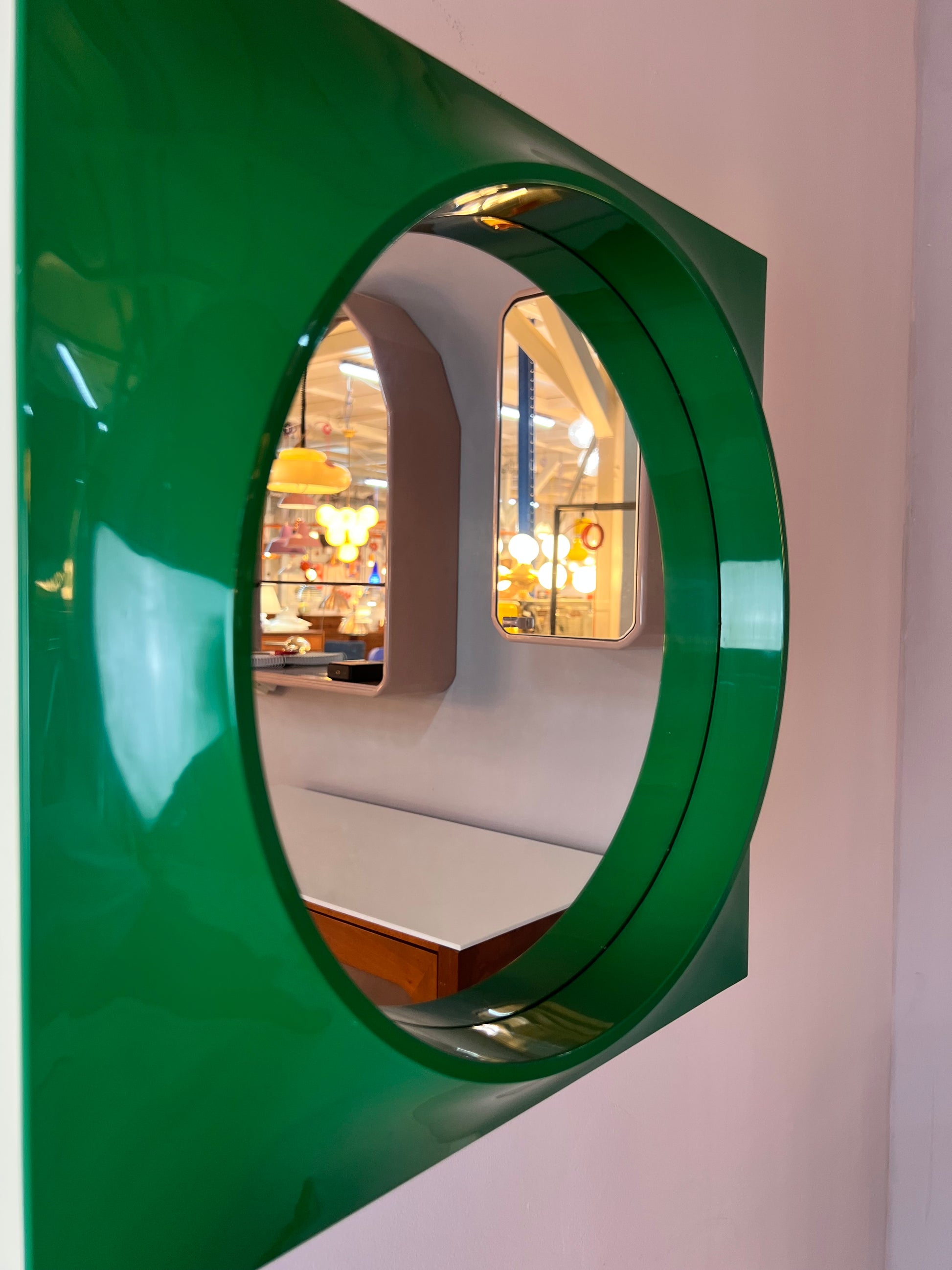 Spiegelschrank Quadrat grün von Hammarplast