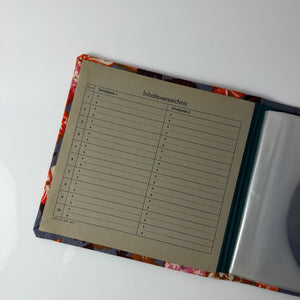 Schallplattenmappe floral für Vinyl Singles