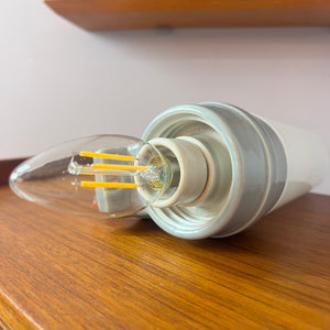 Wandlampe Modell 6060 hellgrau von Sigvard Bernadotte für Ifö