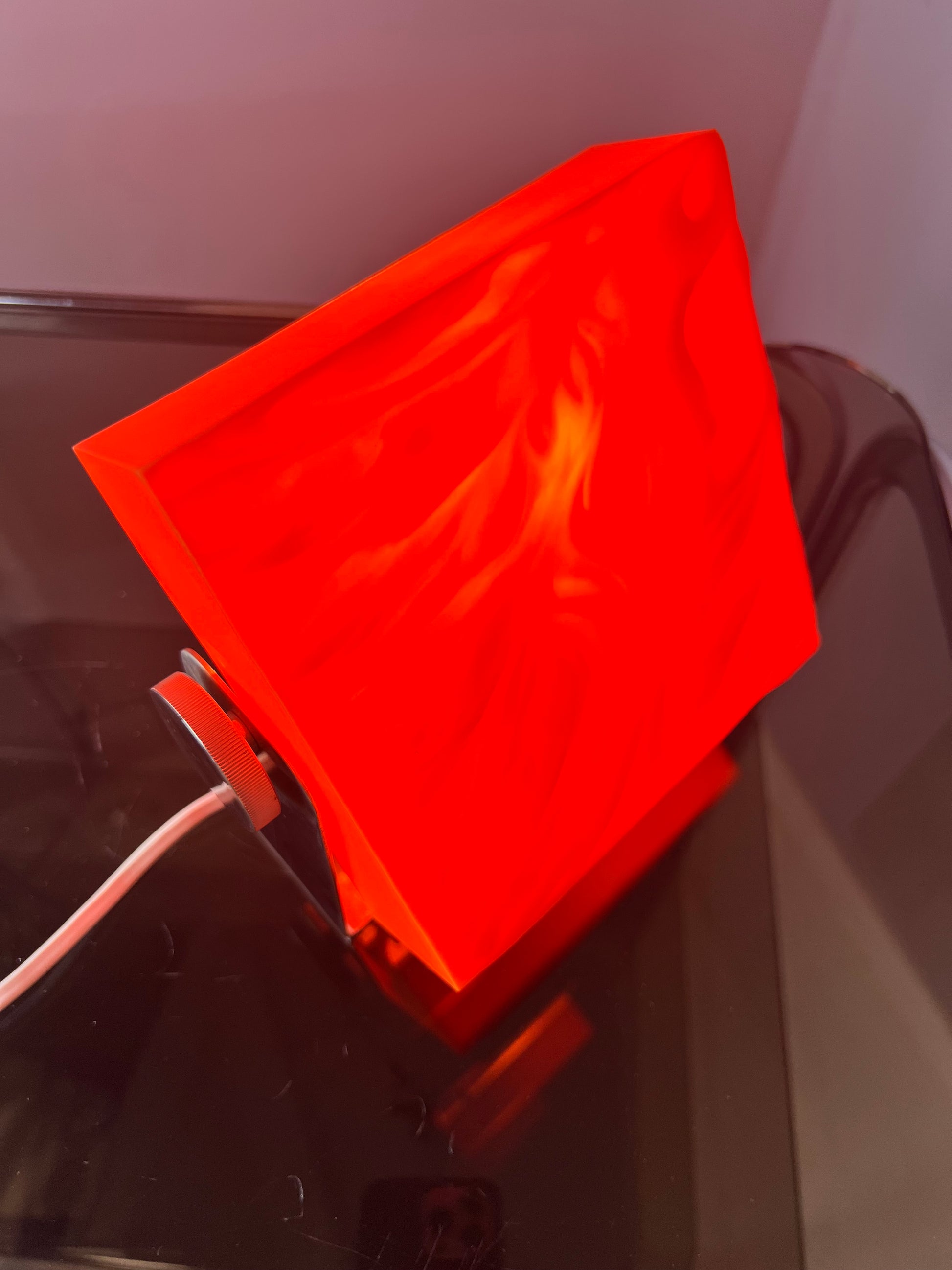 Tischlampe orange von Uwe Mersch