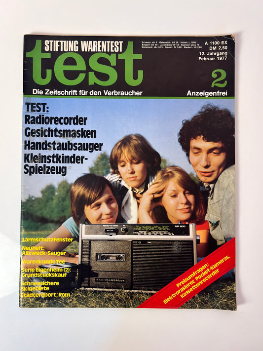 Stiftung Warentest Zeitschrift Februar 1977