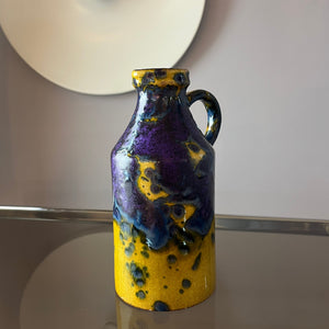 Vase gelb lila von Marei Keramik