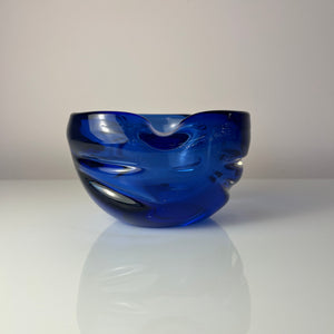 Aschenbecher blau Glas