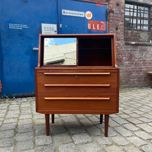 Sekretär Teak mit Spiegel aus Dänemark