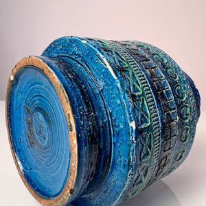 Vase Serie Rimini Blu von Aldo Londi für Bitossi
